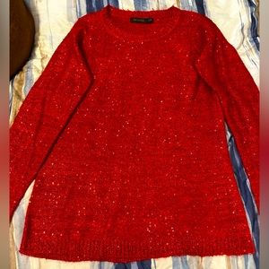 Sparkling Red lightweight sweater